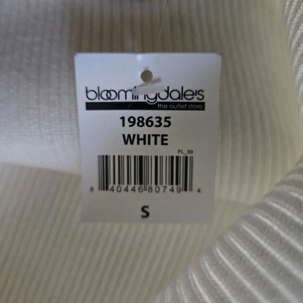 Aqua Women's Small White Strapless Bubble‎ Mini Dress NWT